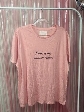 Like New ban.do Pink is My Power Color tee! 2x